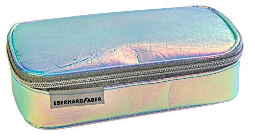 Eberhard Faber 577410 - Jumbo Schlampermäppchen Flip Flop mit Krokodilmuster, Federmäppchen mit Reißverschluss, großem Hauptfach und Innentasche von Eberhard Faber