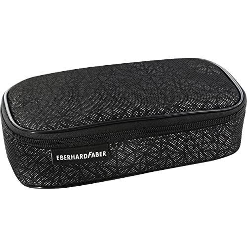 Eberhard Faber 577432 - Jumbo Schlampermäppchen X-Style, schwarz, Federmäppchen mit Reißverschluss, großem Hauptfach und Innentasche von Eberhard Faber