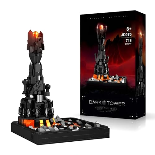 Dunkler Turm Bausteine Set, Magic Schloss Lord Architektur Klemmbausteine Bausatz, Sammlerstück Deko Geschenk für Erwachsene und Kinder (659 Teile) von Ebortsin