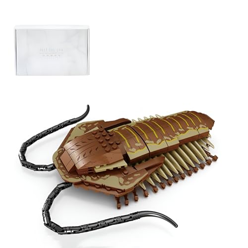 Ebortsin Tausendfüßler Bausteine Set, Tiere Klemmbausteine, Simulation Tier Spielzeug Bausteine, Ideas Tier Bausteine Set, Geschenk für Kinder und Erwachsene, 533 Teile (Trilobit) von Ebortsin