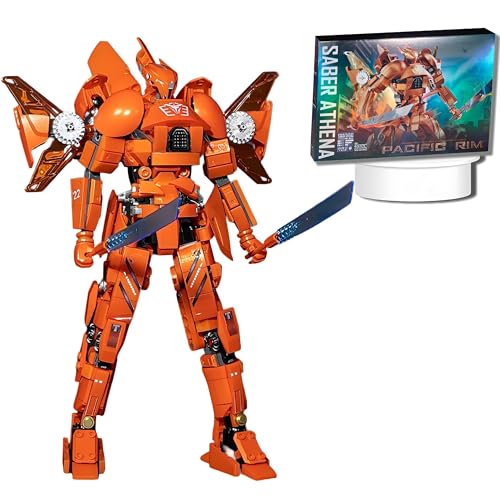 Ebortsin Technik Pacific Rim Saber Athena Bausteine, Mecha Bausteine Bausatz, Mecha Roboter Sammelmodell Spielzeug, Geschenk für Erwachsene Kinder (601 Teile) von Ebortsin