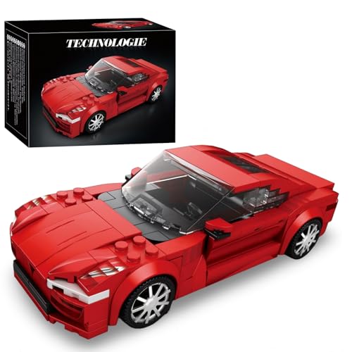 Technik Speed Champions Sport Rennwagen Bausteine, Sportwagen Klemmbausteine Modellauto, Geschenk für Erwachsene und Kinder, Kompatibel mit Mainstream Marken, 305 Teile von Ebortsin