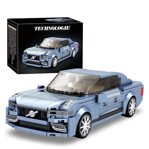 Technik Speed Champions Sport Rennwagen Bausteine, Sportwagen Klemmbausteine Modellauto, Geschenk für Erwachsene und Kinder, Kompatibel mit Mainstream Marken, 387 Teile von Ebortsin