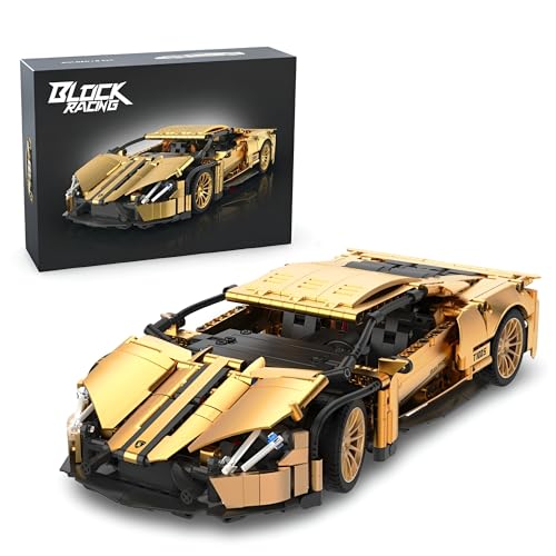 Technik Speed Champions Sportwagen Bausteine, für Lambo 834 Sportwagen Klemmbausteine 1:14 Modellauto Spielzeug, Geschenk für Erwachsene und Kinder, 919 Teile von Ebortsin