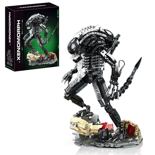 Technik Xenomorph Spielzeug Klemmbausteine, Ideas Action Alien Figur Bausteine Deko, Geschenk für Erwachsene und Jungen, Kompatibel mit Mainstream Marken, 882 Teile von Ebortsin