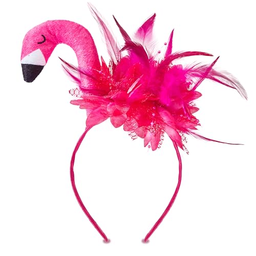 Echehi Flamingo Kostüm, Haarreif Flamingo, Flamingo Kostüm Accessoire, Flamingo Haarreif Karneval Für Damen von Echehi