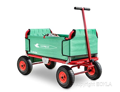 Eckla-Express Faltbollerwagen / pannensichere Bereifung / Made in Germany / Maße: 1150 x 550 x 650 mm / Ladefläche: 82x45 cm / Tragkraft: 80kg von Eckla