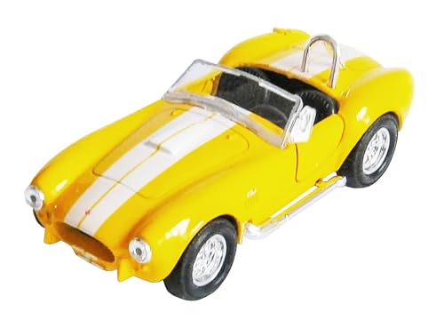 1965 Shelby Cobra 427 S/C Modellauto Metall 4-VAR. Modell Auto Spielzeugauto 86 (Gelb) von ECO