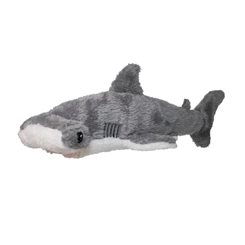 EcoBuddiez Deluxe Base Hammerhead Shark Kleine 31cm weiche Plüschtiere aus recycelten Plastikflaschen Umweltfreundliches Kuschelgeschenk für Kinder und niedliches Stofftier für Kleinkinder von EcoBuddiez