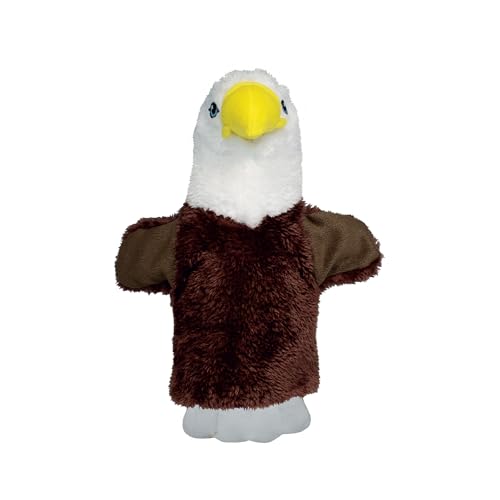 EcoBuddiez Hand Puppet - Eagle von Deluxebase. Eagle Plüsch Handpuppen für Kinder. Eco-Friendly Tier Spielzeug Puppe für Pretend Play und Kinder Geschenke. von EcoBuddiez