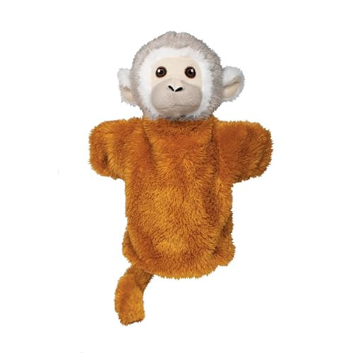 EcoBuddiez Hand Puppet - Eichhörnchen AFFE von Deluxebase. AFFE Plüsch Handpuppen für Kinder. Eco-Friendly Tier Spielzeug Puppe für Pretend Play und Kinder Geschenke. von EcoBuddiez