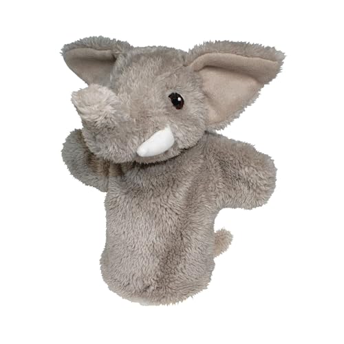 EcoBuddiez Hand Puppet - Elefant von Deluxebase. Elefant Plüsch Handpuppen für Kinder. Eco-Friendly Tier Spielzeug Puppe für Pretend Play und Kinder Geschenke. von EcoBuddiez