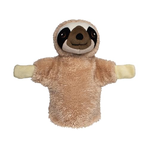 EcoBuddiez Hand Puppet - Faultier von Deluxebase. Faultier Plüsch Handpuppen für Kinder. Umweltfreundliches Tier Spielzeug Puppe für Pretend Play und Kinder Geschenke. von EcoBuddiez