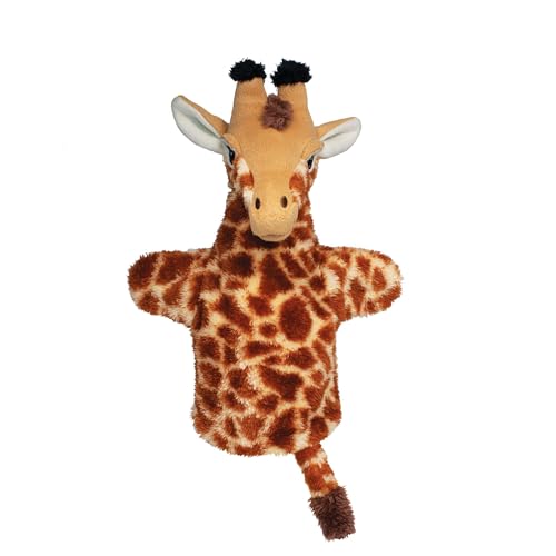 EcoBuddiez Hand Puppet - Giraffe von Deluxebase. Giraffe Plüsch Handpuppen für Kinder. Eco-Friendly Tier Spielzeug Puppe für Pretend Play und Kinder Geschenke. von EcoBuddiez