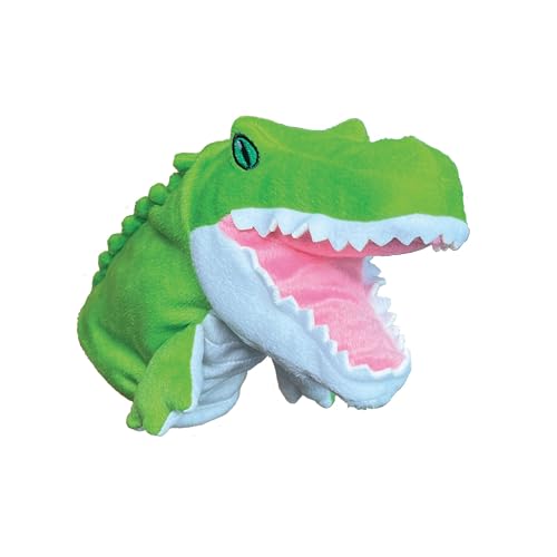 EcoBuddiez Hand Puppet - Krokodil von Deluxebase. Krokodil Plüsch Handpuppen für Kinder. Eco-Friendly Tier Spielzeug Puppe für Pretend Play und Kinder Geschenke. von EcoBuddiez