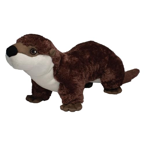 EcoBuddiez - Otter von Deluxebase Große 45 cm weiche Plüschtiere aus recycelten Plastikflaschen Umweltfreundliches Kuschelgeschenk für Kinder und niedliches Stofftier Spielzeug für Kleinkinder von EcoBuddiez