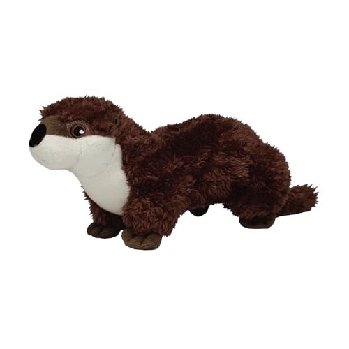 EcoBuddiez - Otter von Deluxebase. Kleine Plüschtiere, 32 cm, aus recycelten Plastikflaschen hergestellt. Umweltfreundliches, kuscheliges Geschenk für Kinder. von EcoBuddiez