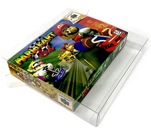 EcoTEK Protectors Transparente Schutzhülle kompatibel mit SNES & Nintendo 64 Spiele, Aufbewahrungsbox für Videospiele, kratzfest, staubabweisend (10 Stück) von EcoTEK Protectors