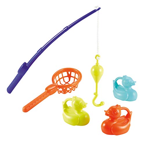 Ecoiffier - Angelspiel, Enten Angel-Set für Kinder für Indoor und Outdoor, passend für den Ecoiffier Angeltisch von Ecoiffier