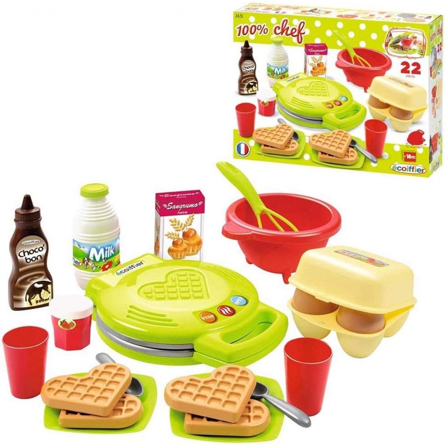 Ecoiffier Frühstücks-set Mit Waffeleisen von Ecoiffier