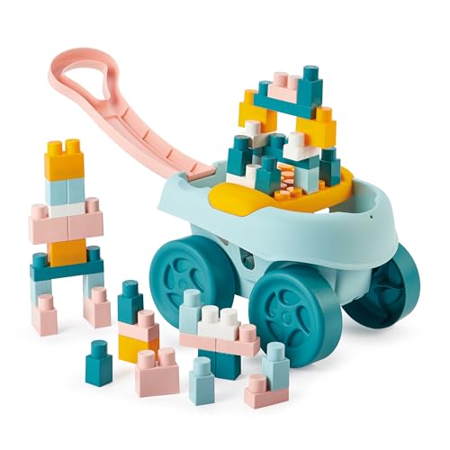 Ecoiffier Spielzeug 7925 – Trolley, 40-teilig, Bauspiele für Kinder, ab 18 Monaten von Ecoiffier