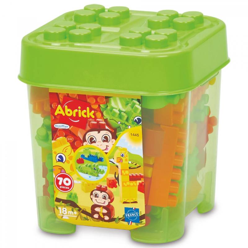 Konstruktionen Ecoiffier Abrick Jungle Animals 70 Stück von Ecoiffier