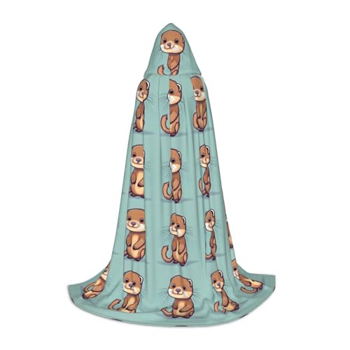 Cartoon-Zauberer-Umhang, niedlicher Otter-Druck, mit Kapuze, Halloween, Umhang, Mittelalter, Renaissance, Cosplay, Weihnachten, Party-Outfits Cartoon-Zauberer-Umhang, niedlicher Otter-Druck, mit Kapuze, Halloween, Umhang, Mittelalter, Renaissance, Cosplay, Weihnachten, Party-Outfits von EdWal