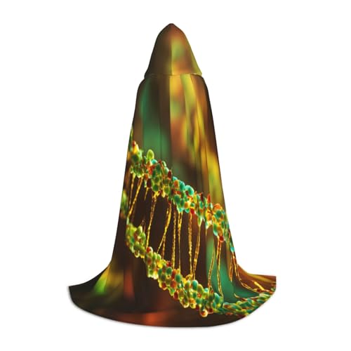 DNA-Kette, Fotodruck mit Kapuze, Zauberer-Robe, Halloween, Umhang, Mittelalter, Renaissance, Cosplay, Weihnachten, Party, Outfits DNA-Kette, Fotodruck mit Kapuze, Zauberer-Robe, Halloween, Umhang, Mittelalter, Renaissance, Cosplay, Weihnachten, Party, Outfits von EdWal