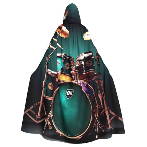 EdWal Coole Schlagzeug-Druck, Unisex, Erwachsene, Kapuzenumhang, Uniform, Kapuzenmantel, für Halloween, Cosplay-Kostüme EdWal Coole Schlagzeug-Druck, Unisex, Erwachsene, Kapuzenumhang, Uniform, Kapuzenmantel, für Halloween, Cosplay-Kostüme von EdWal