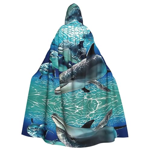 EdWal Delfin-Druck, Unisex, Erwachsene, Kapuzenumhang, Uniform, Kapuzenmantel, für Halloween, Cosplay-Kostüme EdWal Delfin-Druck, Unisex, Erwachsene, Kapuzenumhang, Uniform, Kapuzenmantel, für Halloween, Cosplay-Kostüme von EdWal