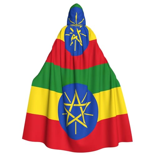 EdWal Flagge von Äthiopien, Unisex, Erwachsene, Kapuzenumhang, Uniform, Kapuzenmantel, für Halloween, Cosplay-Kostüme EdWal Flagge von Äthiopien, Unisex, Erwachsene, Kapuzenumhang, Uniform, Kapuzenmantel, für Halloween, Cosplay-Kostüme von EdWal