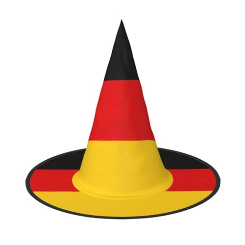 EdWal Halloween-Hexenhut mit deutscher Flagge, zum Aufhängen, trendige Hexenhüte, für Cosplay-Party, 2 Stück von EdWal