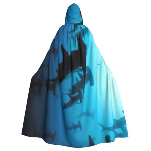 EdWal Hammerhead Sharks Print Unisex Erwachsene Kapuzenumhang Umhang Uniform Kapuzenmantel für Halloween Cosplay Kostüme EdWal Hammerhead Sharks Print Unisex Erwachsene Kapuzenumhang Umhang Uniform Kapuzenmantel für Halloween Cosplay Kostüme von EdWal