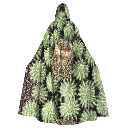 EdWal Igel-Kaktus-Druck, Unisex, Erwachsene, Kapuzenumhang, Uniform, Kapuzenmantel, für Halloween, Cosplay-Kostüme EdWal Igel-Kaktus-Druck, Unisex, Erwachsene, Kapuzenumhang, Uniform, Kapuzenmantel, für Halloween, Cosplay-Kostüme von EdWal
