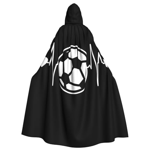 EdWal Kapuzenumhang mit Aufschrift "I Love Soccer Print", Unisex, für Erwachsene, für Halloween, Cosplay-Kostüme EdWal Kapuzenumhang mit Aufschrift "I Love Soccer Print", Unisex, für Erwachsene, für Halloween, Cosplay-Kostüme von EdWal