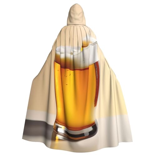EdWal Kapuzenumhang mit Bierschaumdruck, Unisex, Erwachsene, Uniform, Kapuzenmantel, für Halloween, Cosplay-Kostüme EdWal Kapuzenumhang mit Bierschaumdruck, Unisex, Erwachsene, Uniform, Kapuzenmantel, für Halloween, Cosplay-Kostüme von EdWal