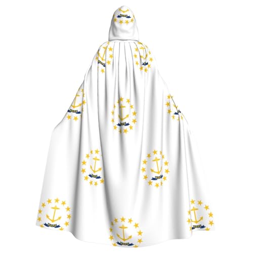EdWal Rhode Island State Flag Print Unisex Erwachsene Kapuzenumhang Umhang Uniform Kapuzenmantel für Halloween Cosplay Kostüme EdWal Rhode Island State Flag Print Unisex Erwachsene Kapuzenumhang Umhang Uniform Kapuzenmantel für Halloween Cosplay Kostüme von EdWal