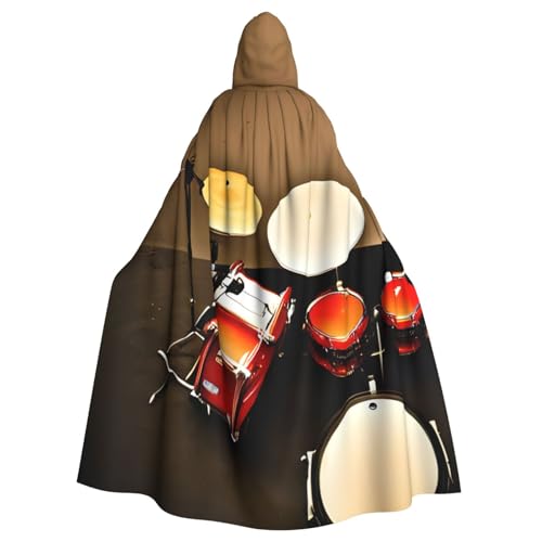 EdWal Schlagzeug-Set, Standarddruck, Unisex, Erwachsene, Kapuzenumhang, Uniform, Kapuzenmantel, für Halloween, Cosplay-Kostüme EdWal Schlagzeug-Set, Standarddruck, Unisex, Erwachsene, Kapuzenumhang, Uniform, Kapuzenmantel, für Halloween, Cosplay-Kostüme von EdWal