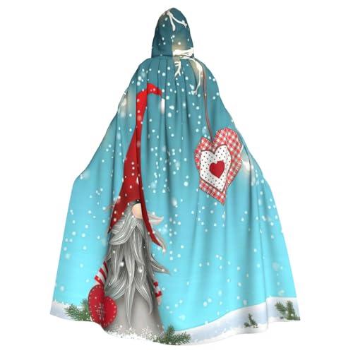 EdWal Traditioneller Weihnachts-Wichtel-Druck, Unisex, Erwachsene, Kapuzenumhang, Uniform, Kapuzenmantel, für Halloween, Cosplay-Kostüme EdWal Traditioneller Weihnachts-Wichtel-Druck, Unisex, Erwachsene, Kapuzenumhang, Uniform, Kapuzenmantel, für Halloween, Cosplay-Kostüme von EdWal