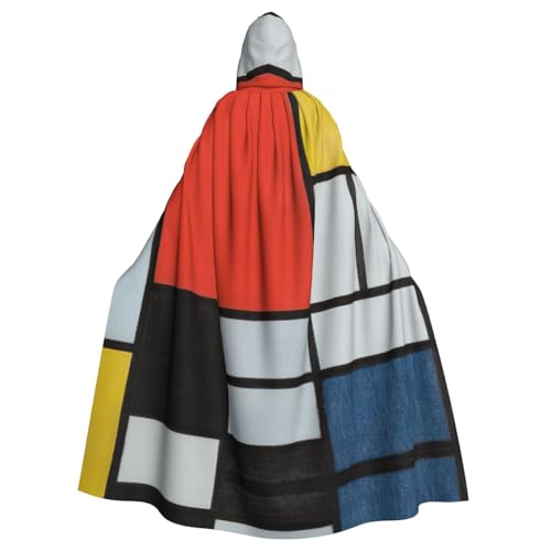 EdWal Zusammensetzung in Rot, Gelb, Blau und Schwarz, Unisex, Erwachsene, Kapuzenumhang, Uniform, Kapuzenmantel, für Halloween, Cosplay-Kostüme EdWal Zusammensetzung in Rot, Gelb, Blau und Schwarz, Unisex, Erwachsene, Kapuzenumhang, Uniform, Kapuzenmantel, für Halloween, Cosplay-Kostüme von EdWal