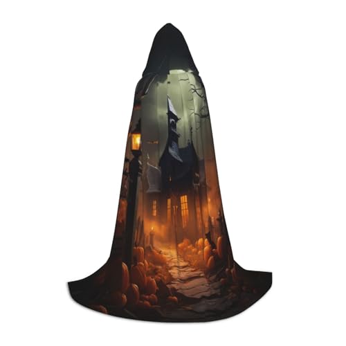 Gruseliger Halloween-Druck mit Kapuze, Zauberer-Robe, Halloween-Umhang, Mittelalter, Renaissance, Cosplay, Weihnachten, Party-Outfits Gruseliger Halloween-Druck mit Kapuze, Zauberer-Robe, Halloween-Umhang, Mittelalter, Renaissance, Cosplay, Weihnachten, Party-Outfits von EdWal