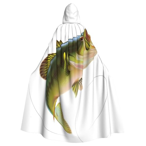 Köder mit Angelschnur, essender kleiner Fisch-Druck, Unisex, Erwachsene, Kapuzenumhang, Uniform, Kapuzenmantel, für Halloween, Cosplay-Kostüme Köder mit Angelschnur, essender kleiner Fisch-Druck, Unisex, Erwachsene, Kapuzenumhang, Uniform, Kapuzenmantel, für Halloween, Cosplay-Kostüme von EdWal
