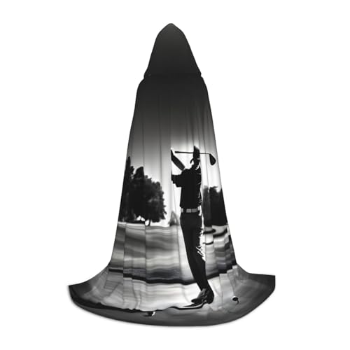 Schwarz-weißer Zauberer-Umhang mit Golf-Druck, mit Kapuze, Halloween, Umhang, Mittelalter, Renaissance, Cosplay, Weihnachten, Party-Outfits Schwarz-weißer Zauberer-Umhang mit Golf-Druck, mit Kapuze, Halloween, Umhang, Mittelalter, Renaissance, Cosplay, Weihnachten, Party-Outfits von EdWal
