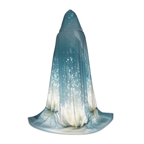 Weißer Lotusblumen-Aufdruck, mit Kapuze, Zauberer-Robe, Halloween, Umhang, Mittelalter, Renaissance, Cosplay, Weihnachten, Party-Outfits Weißer Lotusblumen-Aufdruck, mit Kapuze, Zauberer-Robe, Halloween, Umhang, Mittelalter, Renaissance, Cosplay, Weihnachten, Party-Outfits von EdWal