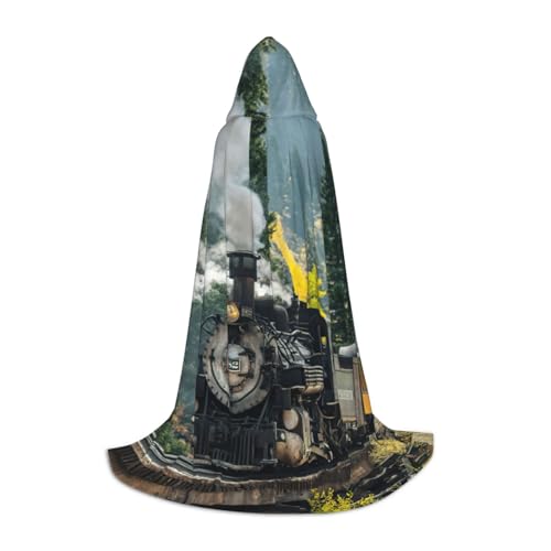 Zauberer-Robe mit Dampfzug-Aufdruck, Halloween-Umhang, Mittelalter, Renaissance, Cosplay, Weihnachten, Party-Outfits Zauberer-Robe mit Dampfzug-Aufdruck, Halloween-Umhang, Mittelalter, Renaissance, Cosplay, Weihnachten, Party-Outfits von EdWal