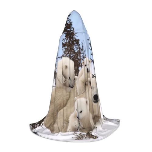 Zauberer-Robe mit Kapuze und Eisbär-Aufdruck, Halloween-Umhang, Mittelalter, Renaissance, Cosplay, Weihnachten, Party-Outfits Zauberer-Robe mit Kapuze und Eisbär-Aufdruck, Halloween-Umhang, Mittelalter, Renaissance, Cosplay, Weihnachten, Party-Outfits von EdWal