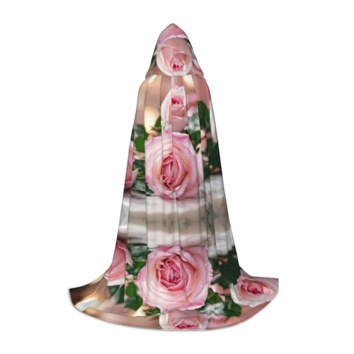 Zauberer-Robe mit rosa Rosen, mit Kapuze, Halloween-Umhang, Mittelalter, Renaissance, Cosplay, Weihnachten, Party-Outfits Zauberer-Robe mit rosa Rosen, mit Kapuze, Halloween-Umhang, Mittelalter, Renaissance, Cosplay, Weihnachten, Party-Outfits von EdWal