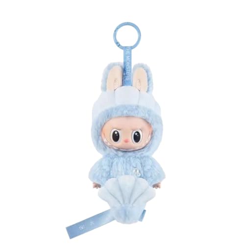 Edahinfsig Labubu Kuscheltier, Plush Collectible Figures, Cute Labubu Monster Keychain, Labubu Figure Toy Birthday Geschenk für Jungen Mädchen (Blau) von Edahinfsig