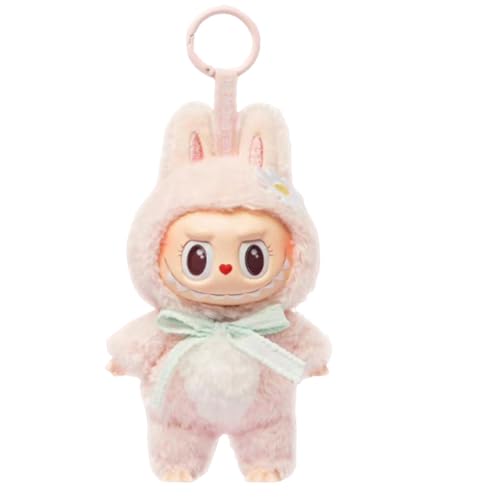 Edahinfsig Labubu Kuscheltier, Plush Collectible Figures, Cute Labubu Monster Keychain, Labubu Figure Toy Birthday Geschenk für Jungen Mädchen (Rosa) von Edahinfsig