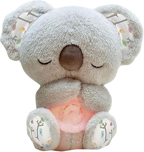 New Upgrade Schlummer Otter,Baby Erstausstattung Neugeborene,Koala lindernde Angst, Plüschspielzeug Angst schlafen, Otter Kuscheltier Mit Herzschlag, Babyparty Und Neugeborenen Geschenk (Braun) von Edahinfsig